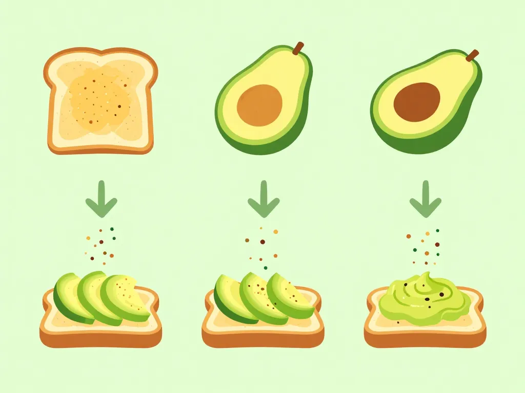 Étapes avocado toast recette simple