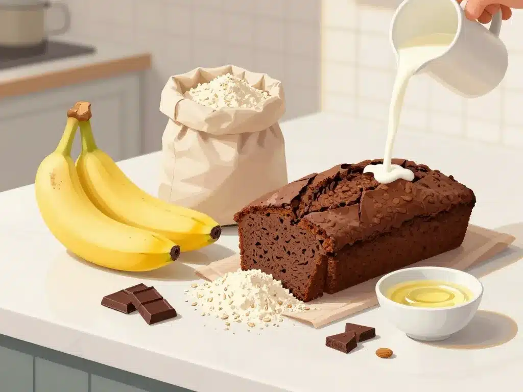 banana bread chocolat healthy principaux ingrédients sains