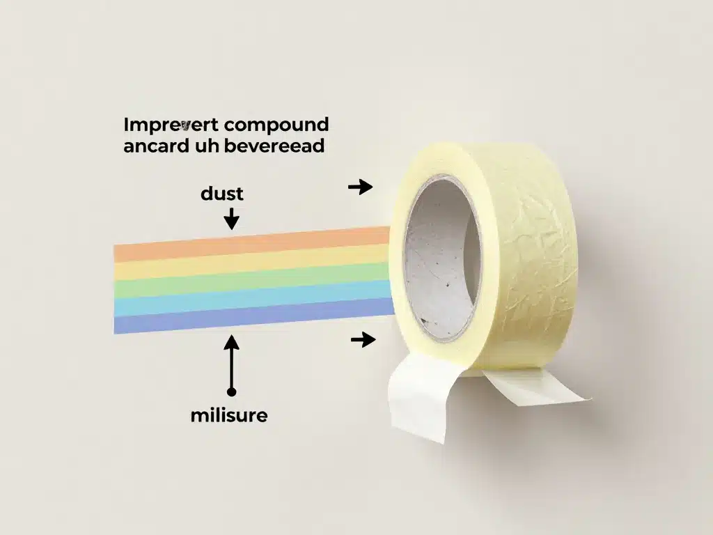 schema causes bandes placo qui se décolle après peinture