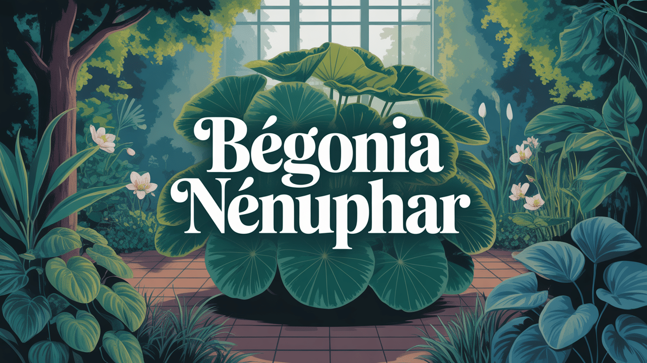 bégonia nénuphar grandes feuilles jardin ombragé