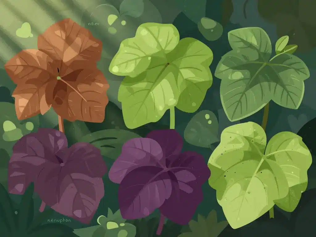 différentes variétés bégonia nénuphar jardin