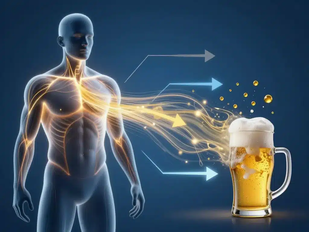boire une biere apres le sport schema effets physiques