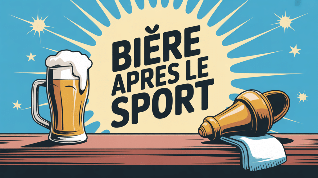 boire une biere apres le sport image vestiaire sportive