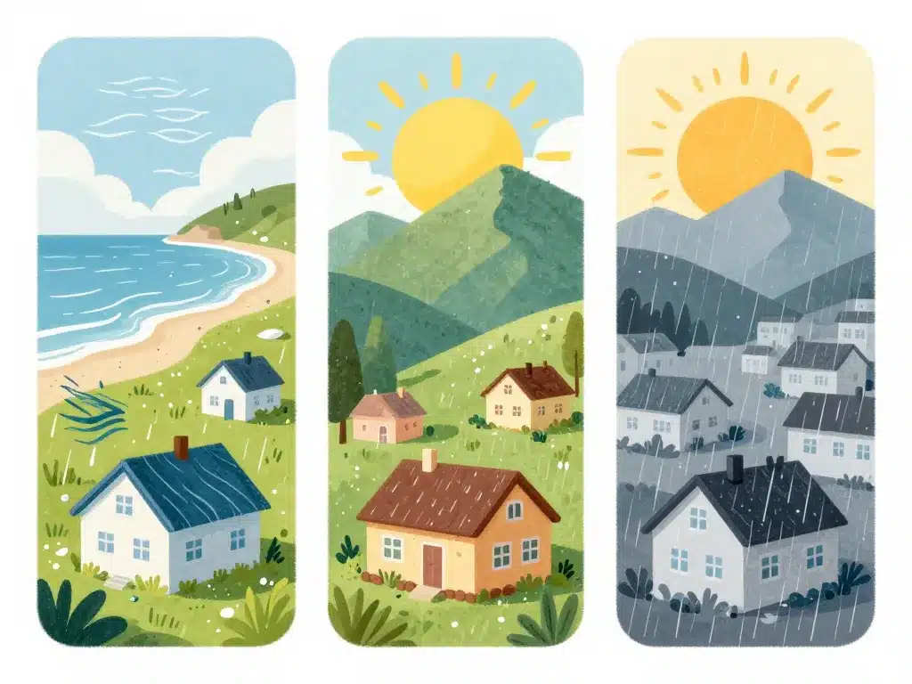 Comparatif pare-pluie hpv selon climat et projet