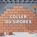 Image coller du siporex mur béton cellulaire en construction