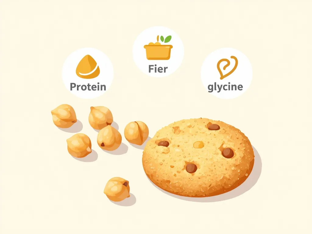 diagramme cookies pois chiche bienfaits nutritionnels