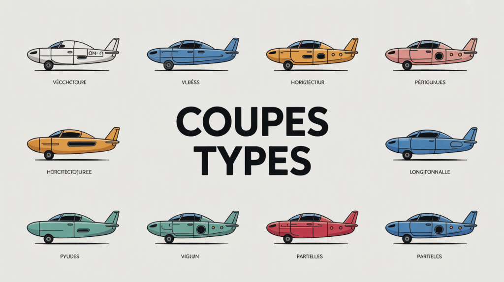 illustration coupes types vue d'ensemble architecture mecanique
