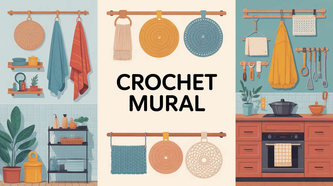 organisation et fixation de crochets muraux dans différentes pièces