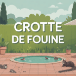 Illustration indices crotte de fouine jardin grenier terrasse