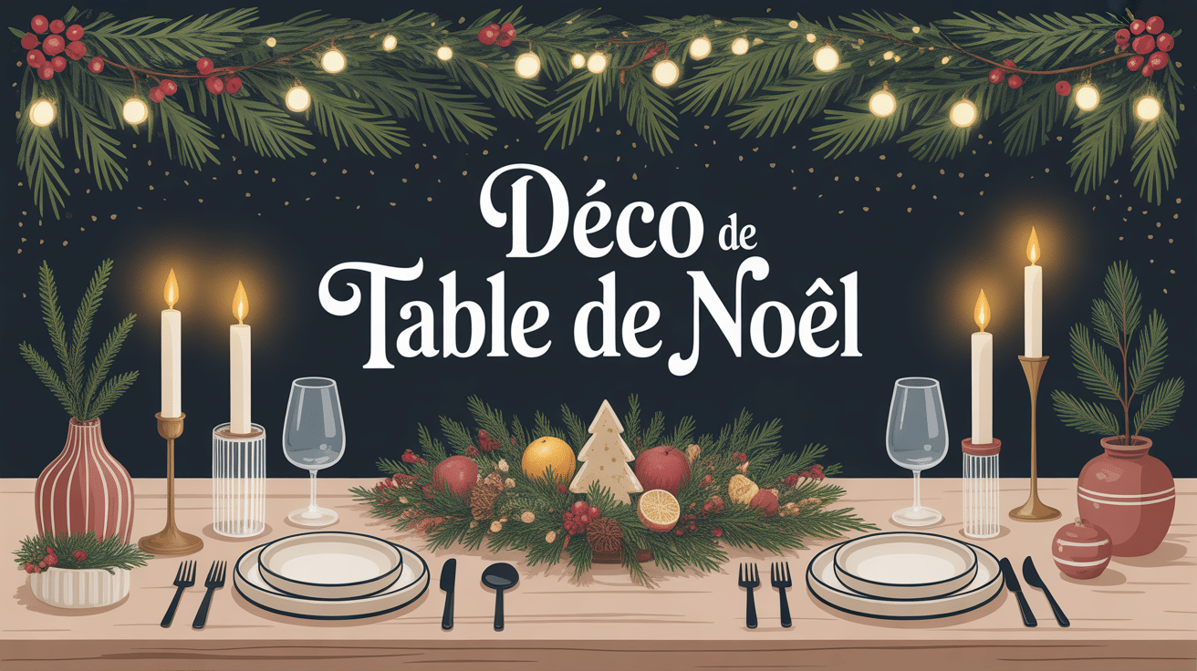 deco table noel ambiance festive élégante