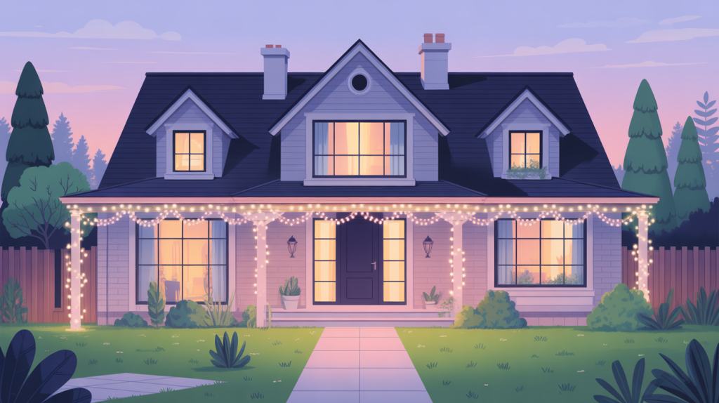 fixer guirlande extérieur sans percer sur façade moderne avec crochets et clips