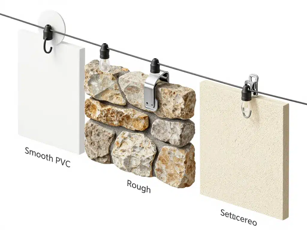 fixer guirlande extérieur sans percer schéma méthodes selon mur