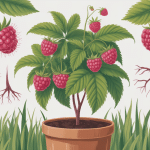 illustration framboisiers maladies feuilles tiges jardin