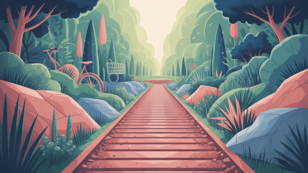 inconvénient gravier stabilisé illustrant une allée de jardin minérale