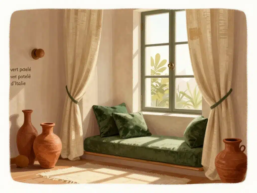 décoration méditerranéenne le vert potelé d'italie