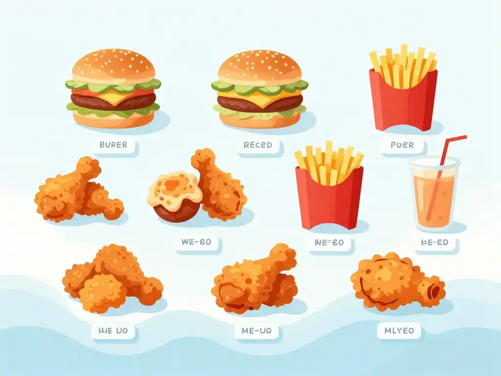 catégories kentucky menu prix comparaison