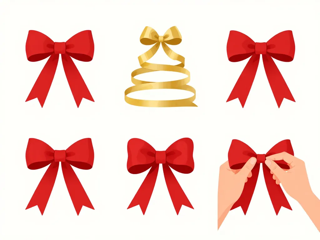 etapes facile faire noeud sapin de noel