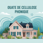 ouate de cellulose isolation phonique illustration maison calme
