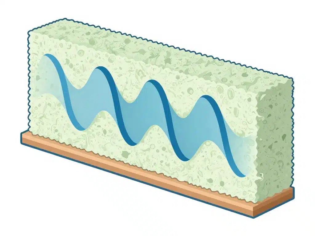 ouate de cellulose isolation phonique schéma acoustique