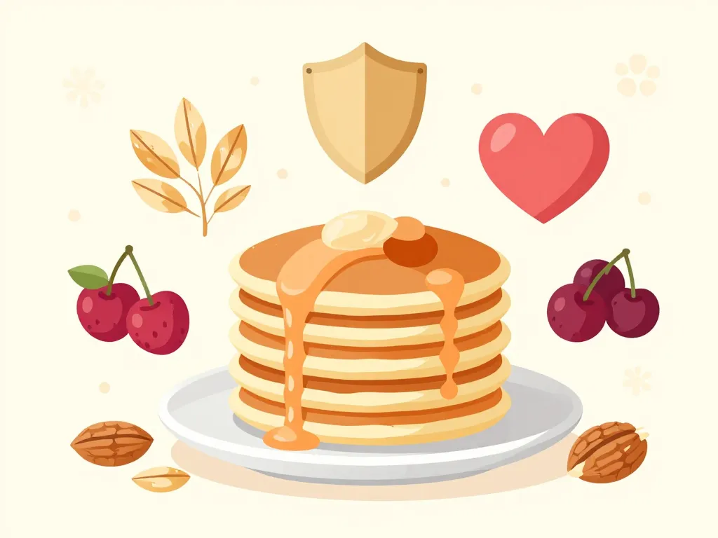 pancakes flocons d avoine illustration bienfaits nutrition equilibres