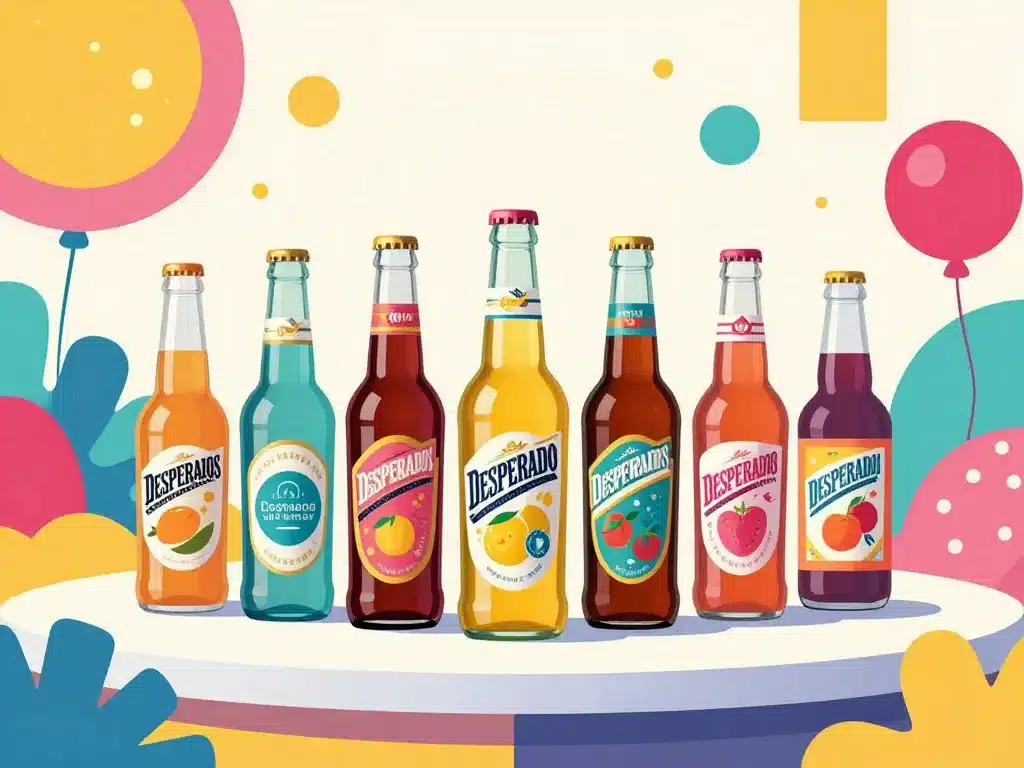 nouvelle desperados panorama bouteilles colorées