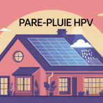 Illustration pare-pluie hpv sur toiture, coupe, protection maison