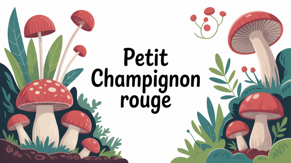 illustration guide petit champignon rouge