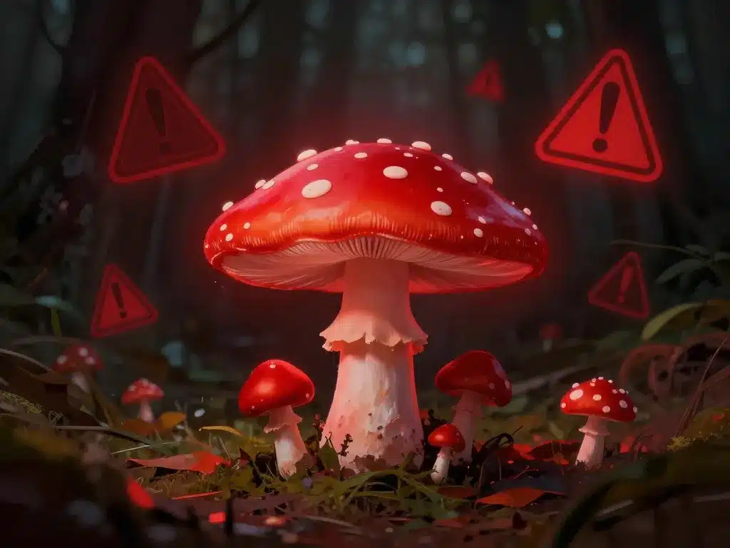 risques toxicité petit champignon rouge