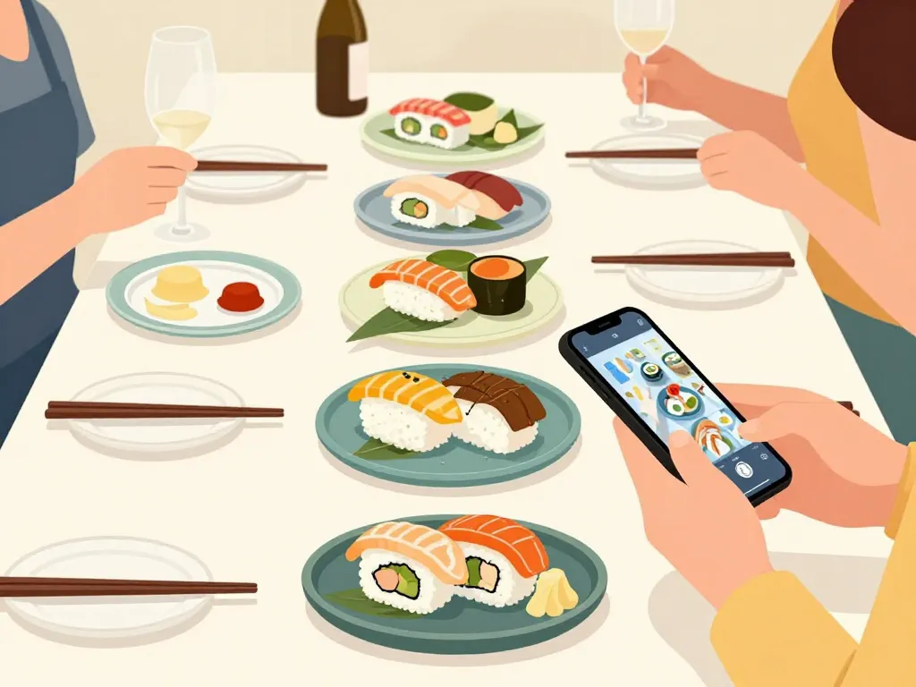 photos de traiteur nem&sushi montélier buffet et présentation