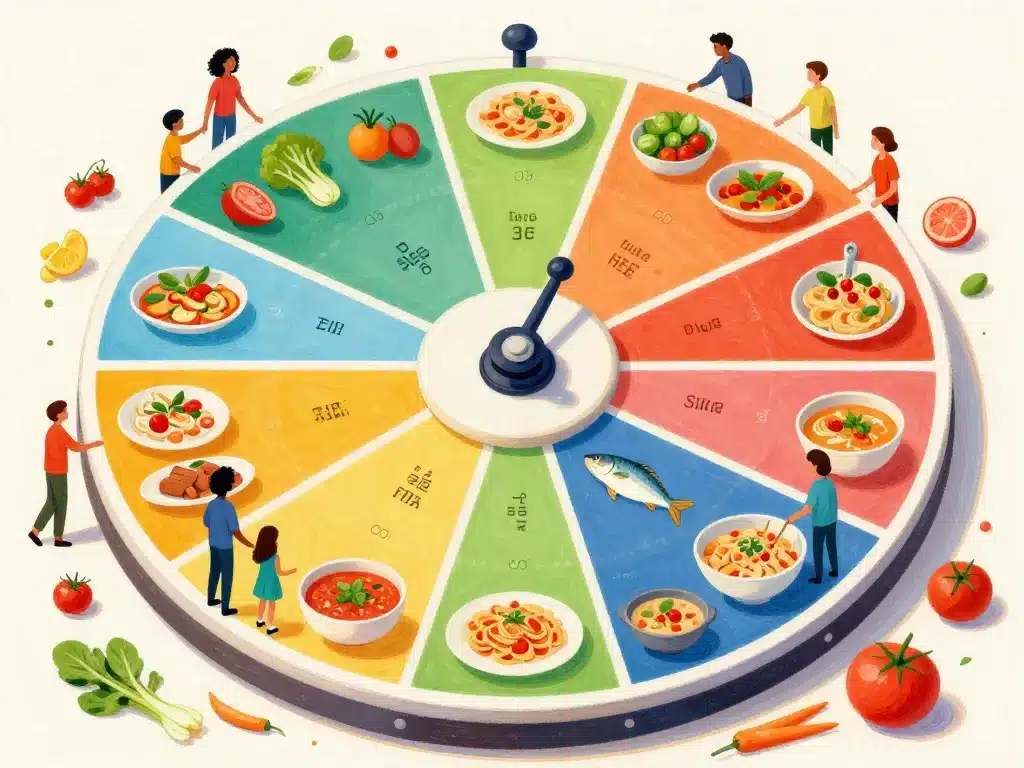 menu équilibré planning repas mois à imprimer