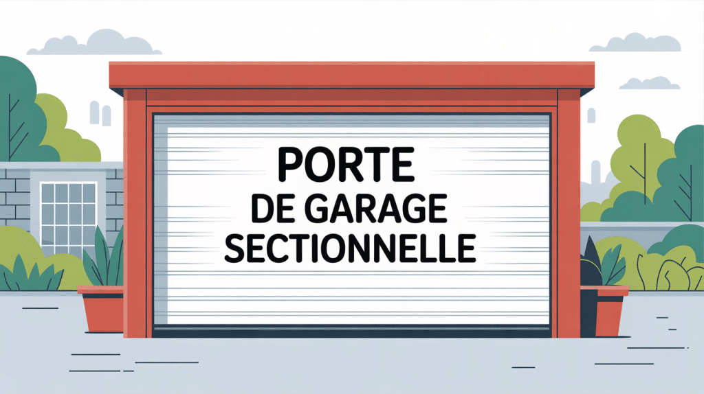 illustration moderne prix de porte de garage sectionnelle matériaux