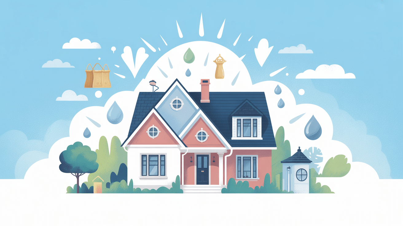 illustration prix pour nettoyer un toit maison propre