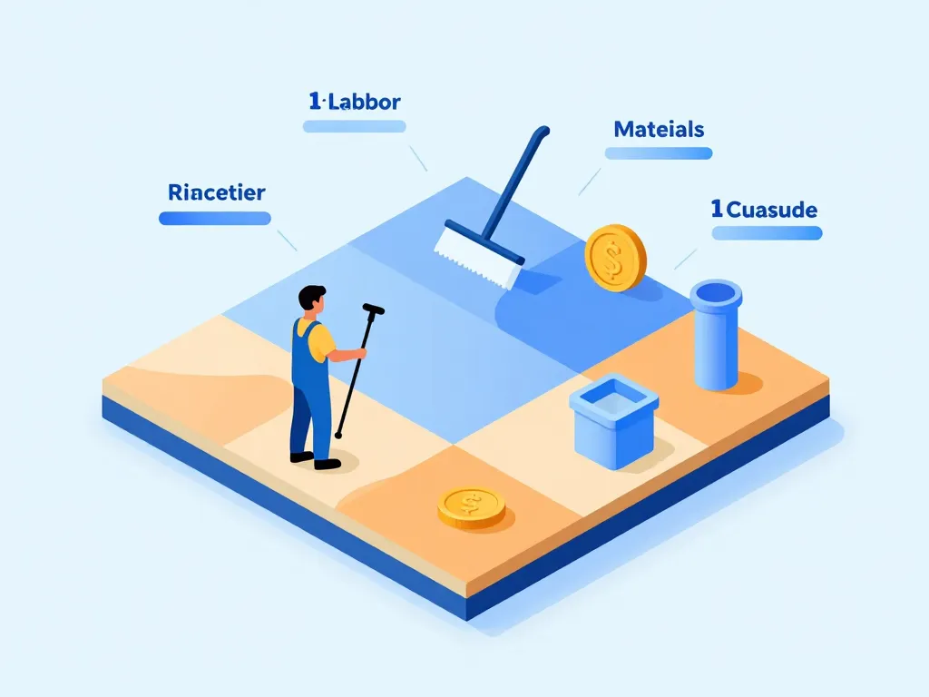 coûts variables prix pour nettoyer un toit visuel segmenté