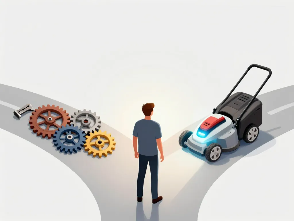 dilemme réparation ou remplacement transmission hydrostatique tondeuse