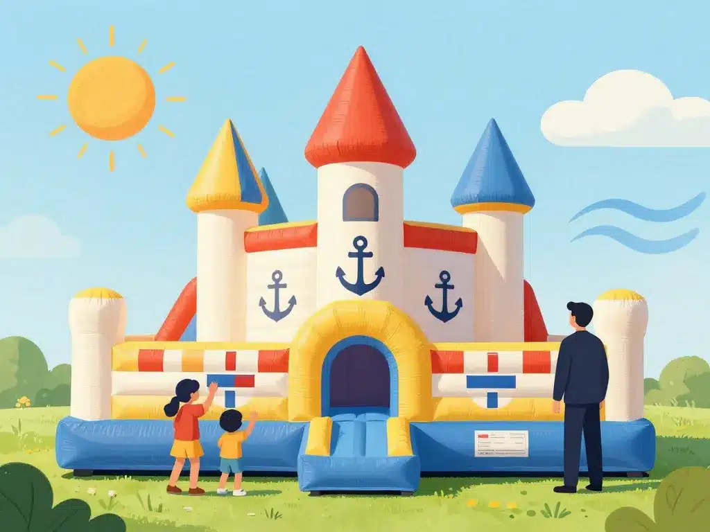 Sécurité autour chateaux xxl, icônes normes et surveillance