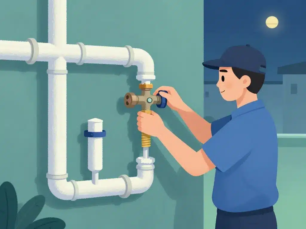 Solutions durables bruit de canalisation la nuit illustration