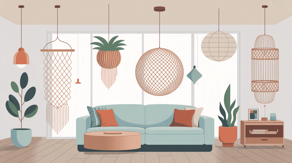 différents types de suspension crochet pour plafond