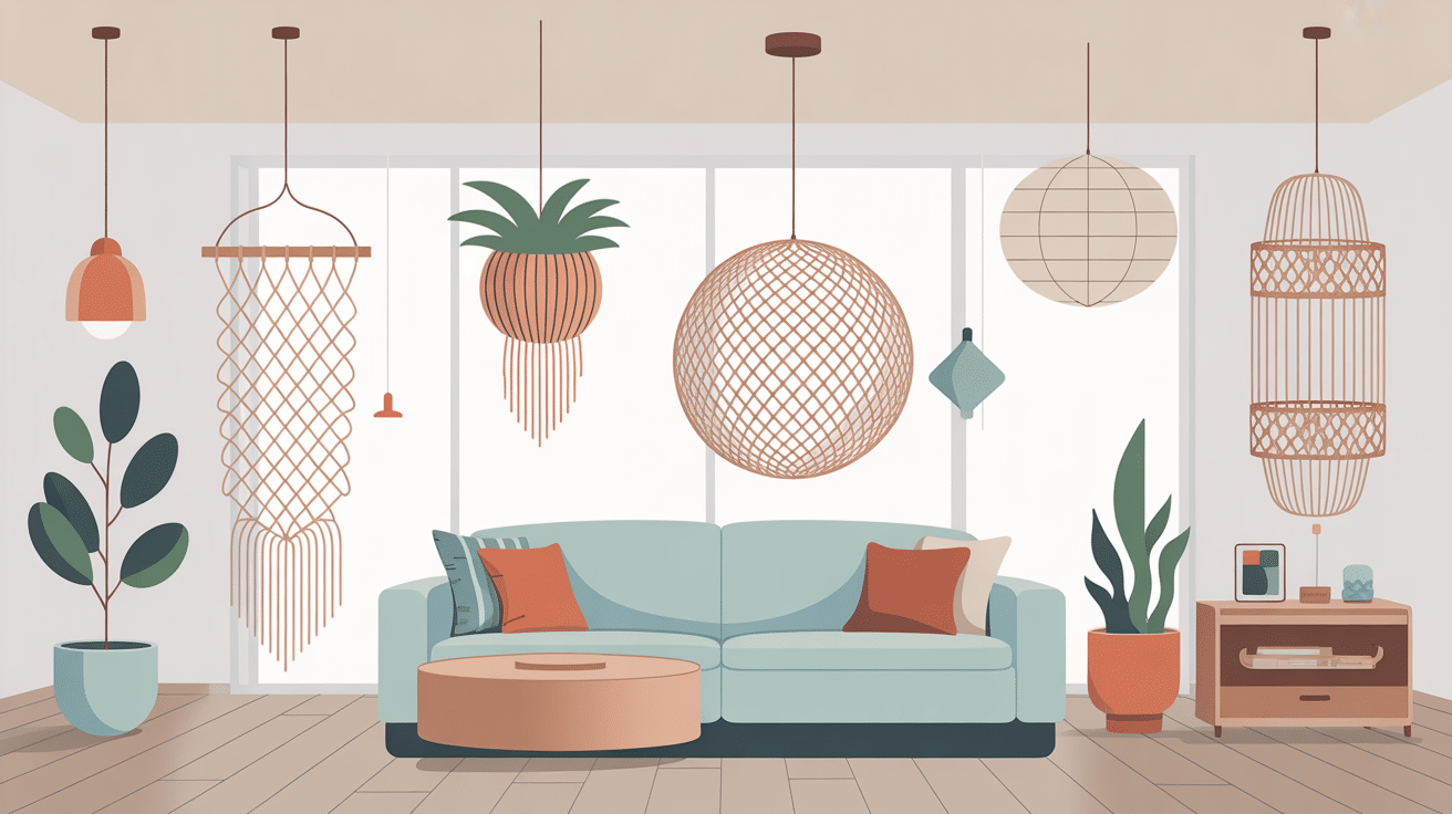 différents types de suspension crochet pour plafond