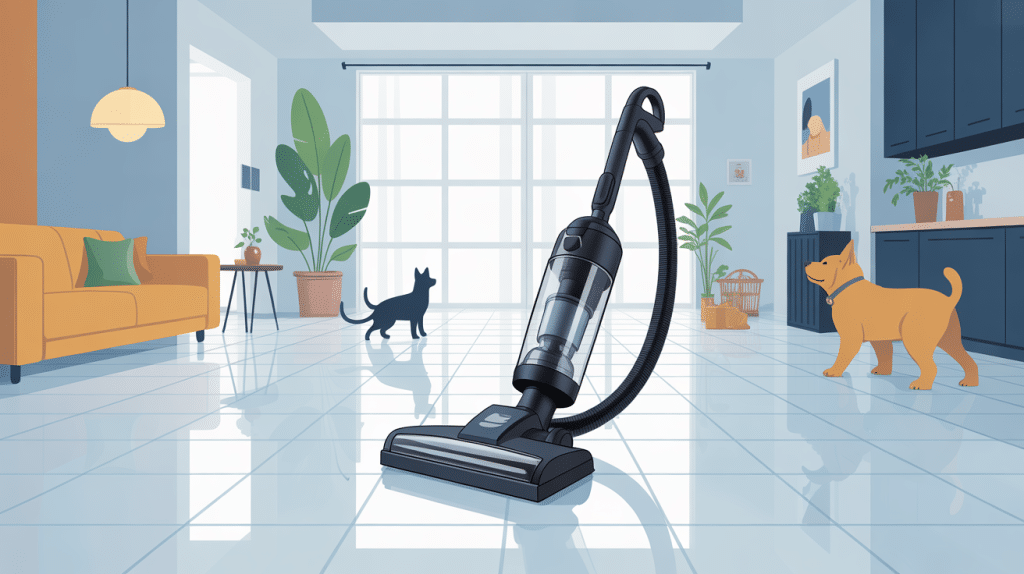 Tineco Floor One S6 Pet aspirateur laveur pour animaux dans salon lumineux