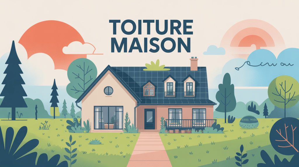 illustration toiture maison plusieurs types