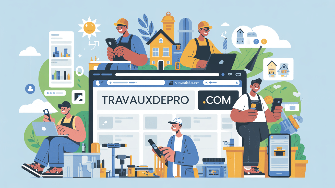 travauxdepro.com choisir pro travaux illustration plateforme artisan fiable