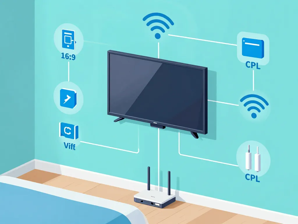 connexion internet tv chambre sans prise antenne