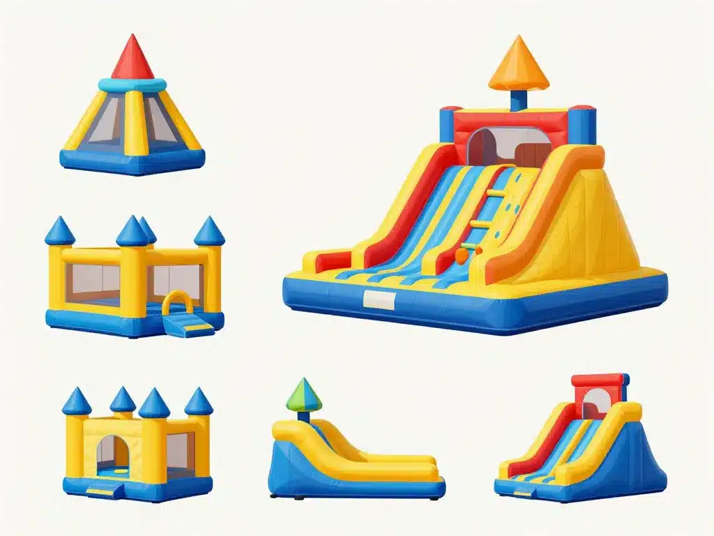 Différents types chateaux xxl côte à côte, comparaison visuelle