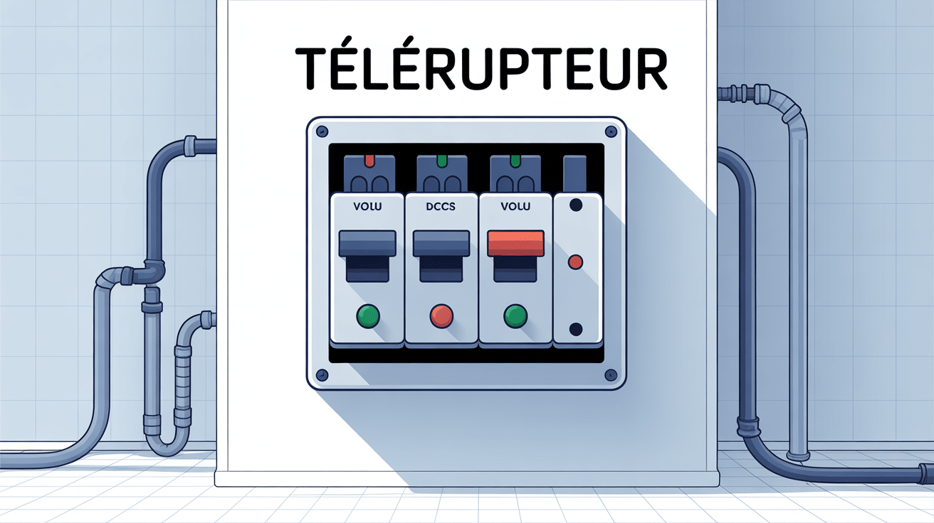A quoi sert un telerupteur illustration tableau electrique moderne