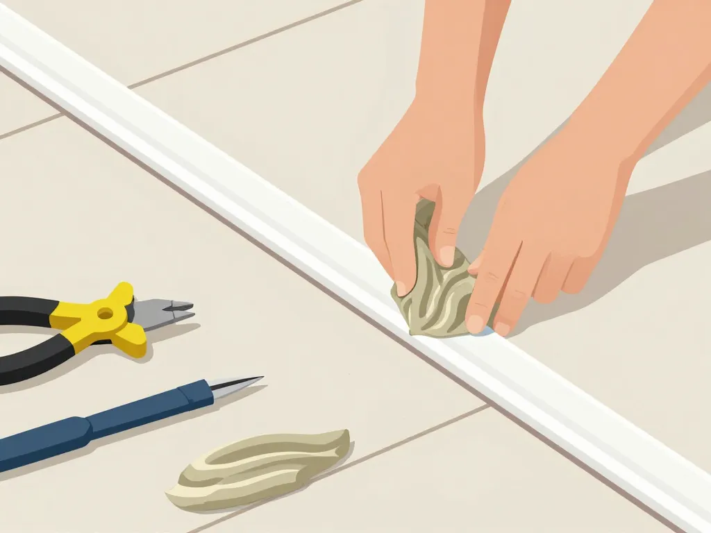 Poser baguette finition carrelage après pose étape par étape