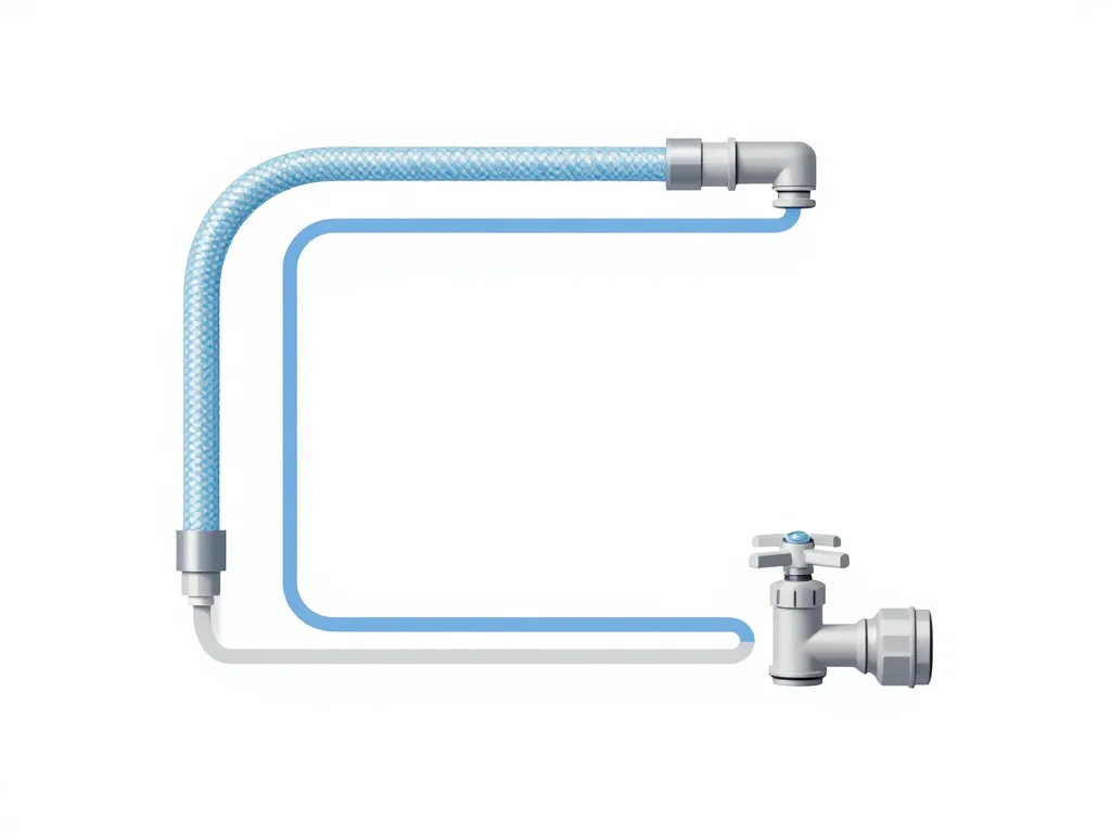 diagramme concept rallonge tuyau machine à laver entrée sortie