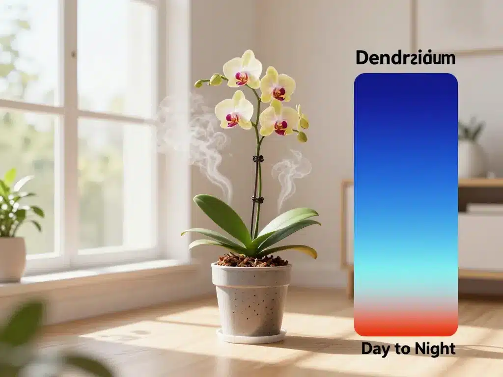 Schéma conditions idéales noble dendrobium