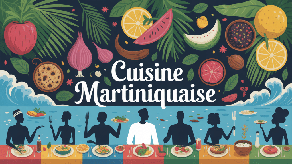 Cuisine plat typique martiniquais festive et conviviale