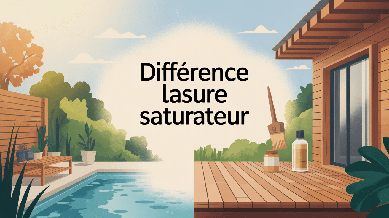 Différence entre lasure et saturateur sur terrasse et façade bois