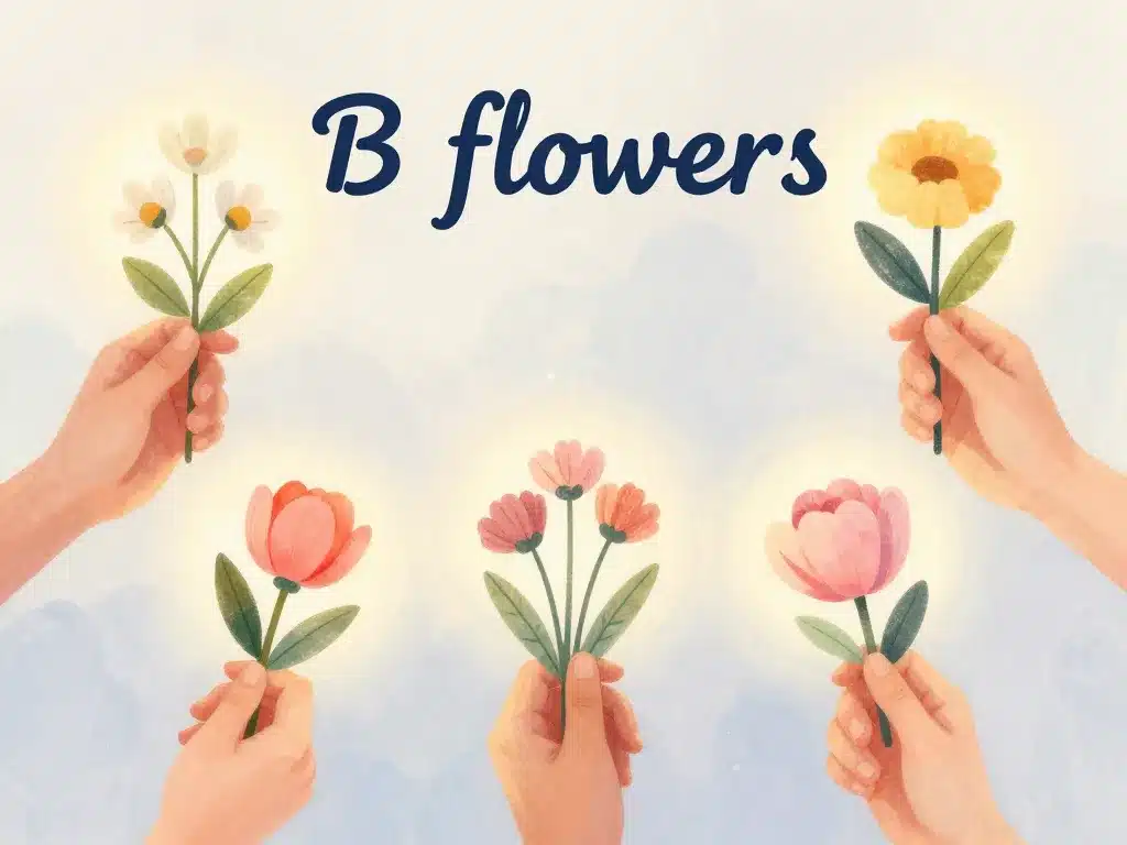 Fleur en b signification symbolique illustration poétique